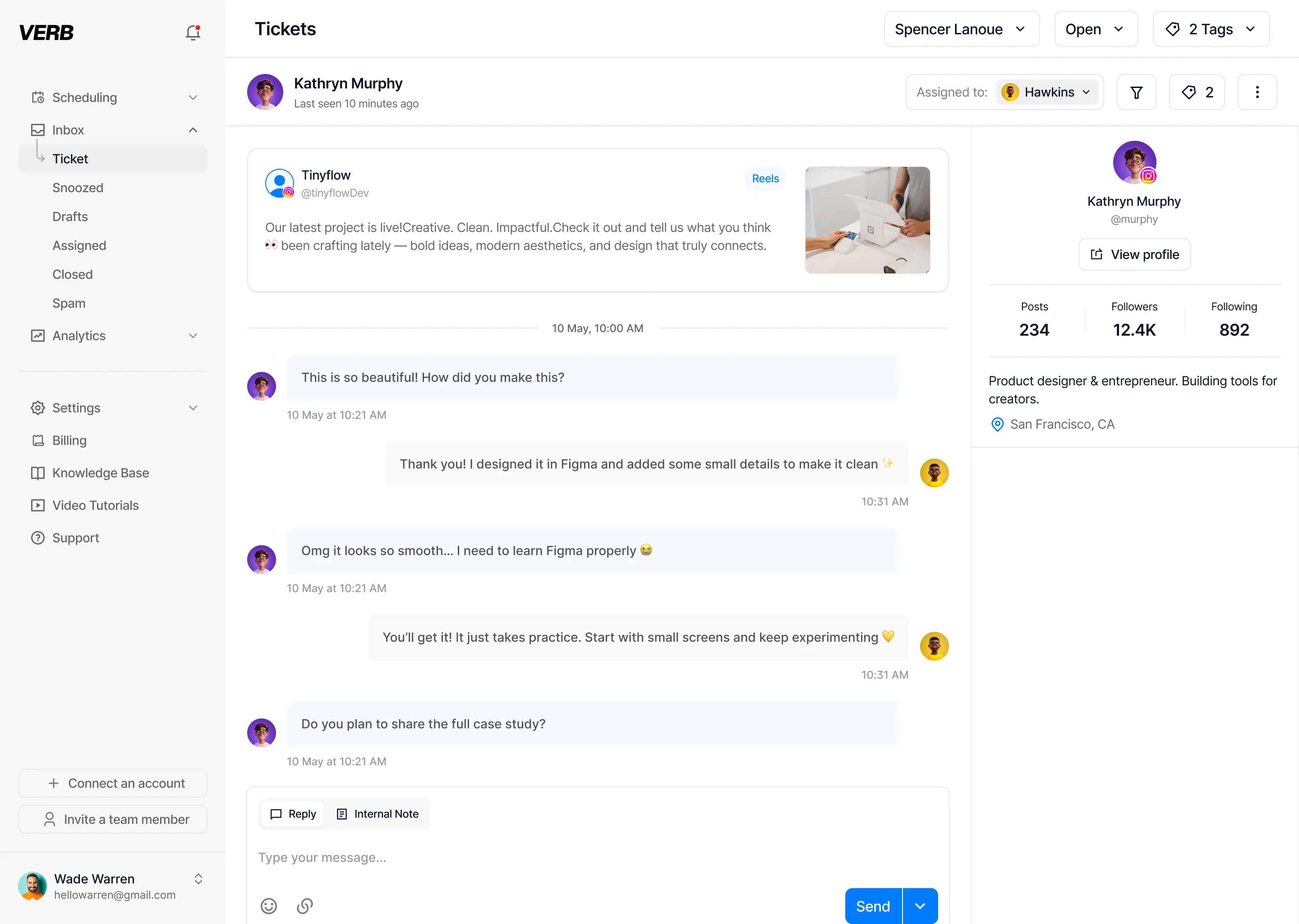 Inbox screenshot